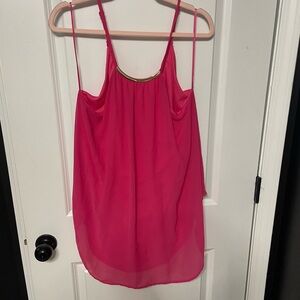 Lily White Vibrant Pink Camisole Top